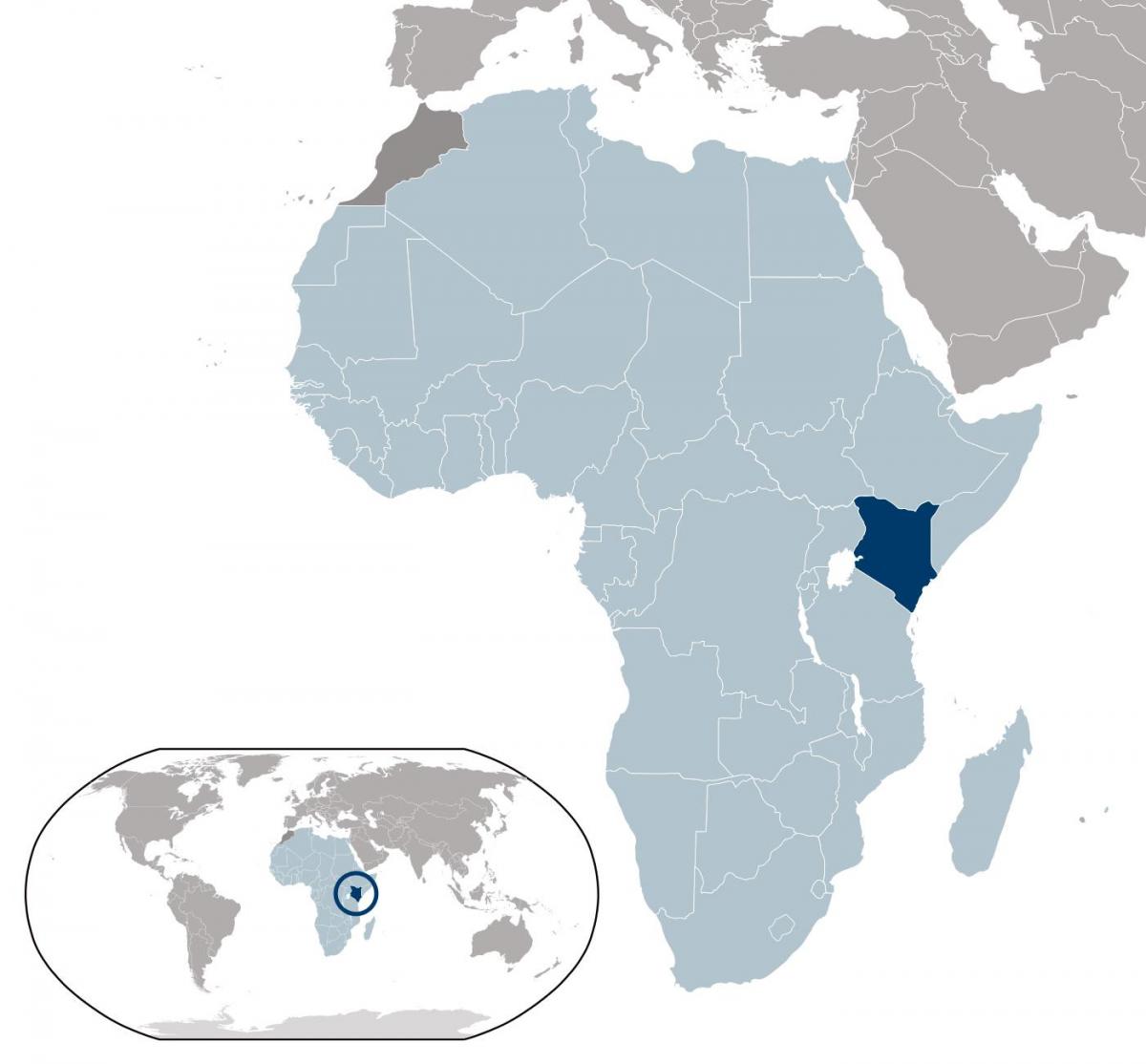 Kenya mapa ng lokasyon