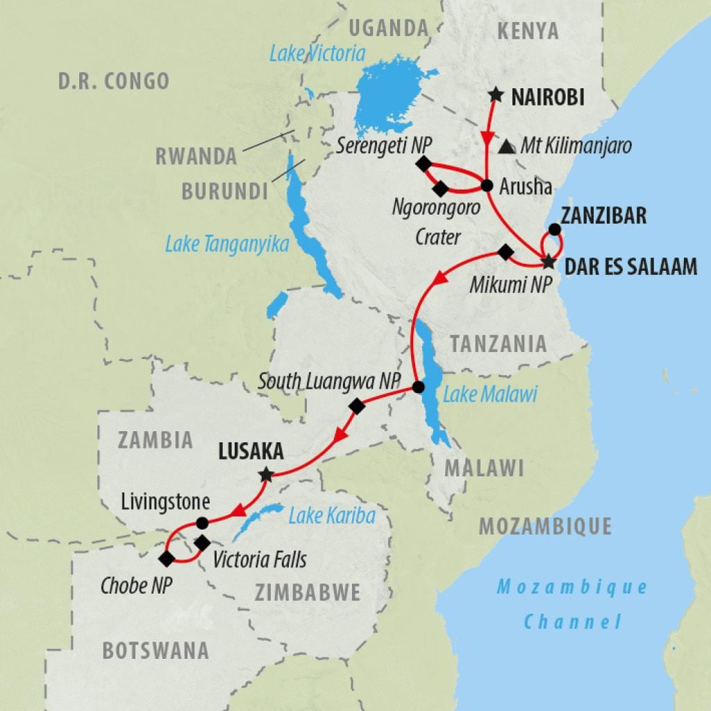 mapa ng mapa express Kenya