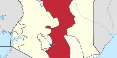 Mapa ng silangang lalawigan ng Kenya
