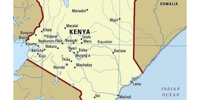 Equator sa Kenya mapa