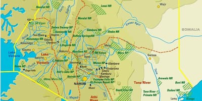Mapa ng Kenya halaman