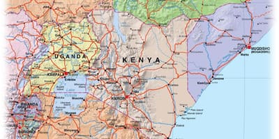 Mapa ng Kenya highlands