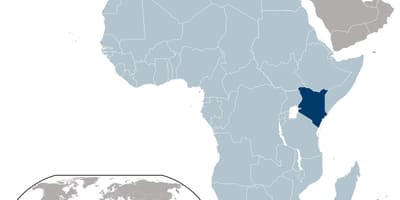 Kenya mapa ng lokasyon