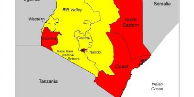 Mapa ng Kenya malarya