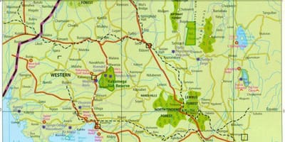 Kanlurang lalawigan ng Kenya mapa
